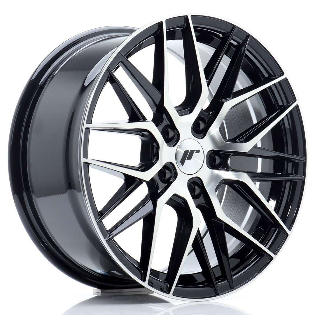 felger-Japan-Racing-JR28-Gloss-Black-Machined-Face-17x8-5x112-et-40-66.6mm