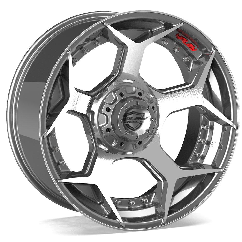 4PLAY-4P50-Brushed-Gunmetal-Gunmetal-20x10-87-wheels-rims-felger-Felgkongen