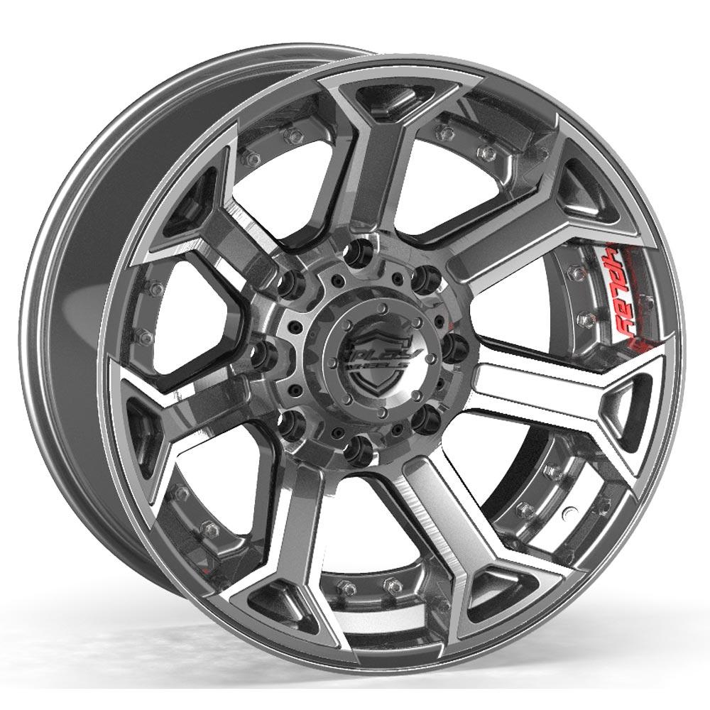 4PLAY-4P70-Brushed-Gunmetal-Gunmetal-20x10-124.9-wheels-rims-felger-Felgkongen