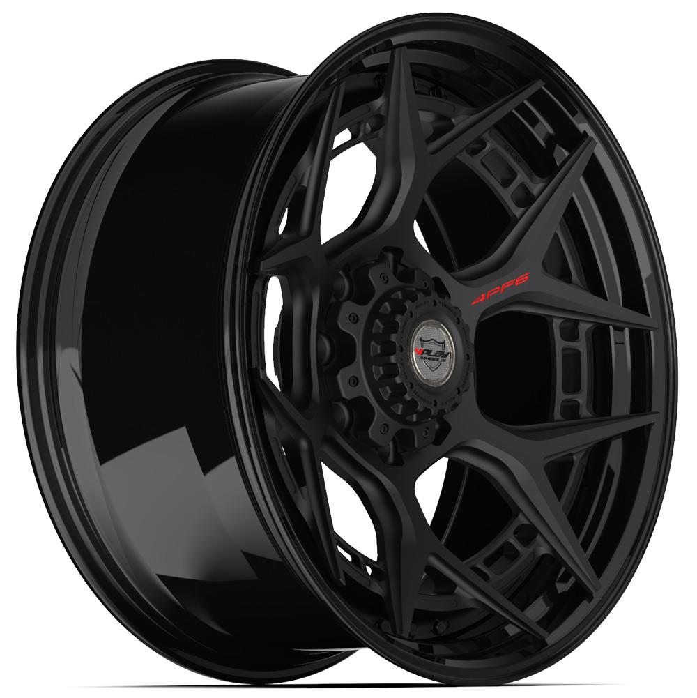 4PLAY-4PF6-Matte-Black-Center-and-Gloss-Black-Barrel-Black-22x10-124.9-wheels-rims-felger-Felgkongen