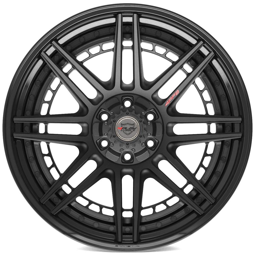 4PLAY-4PF8-Matte-Black-Center-and-Gloss-Black-Barrel-Black-22x10-106-wheels-rims-felger-Felgkongen