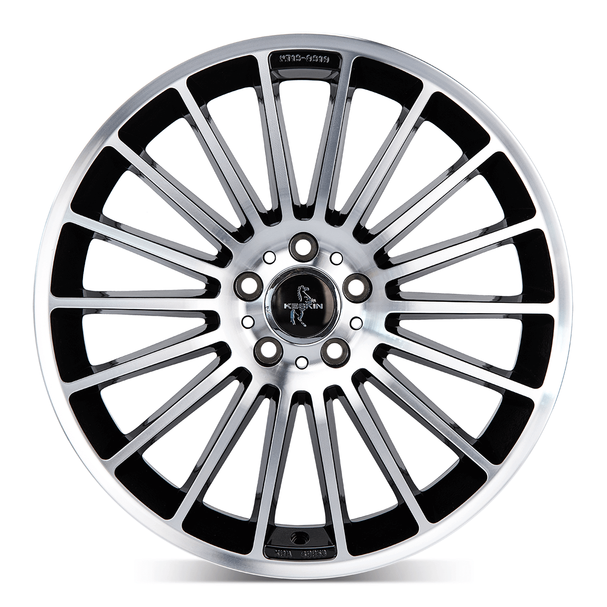 Keskin KT15 Black Front Polish - 17x7 | 5x112 | +48 | 66.6mm