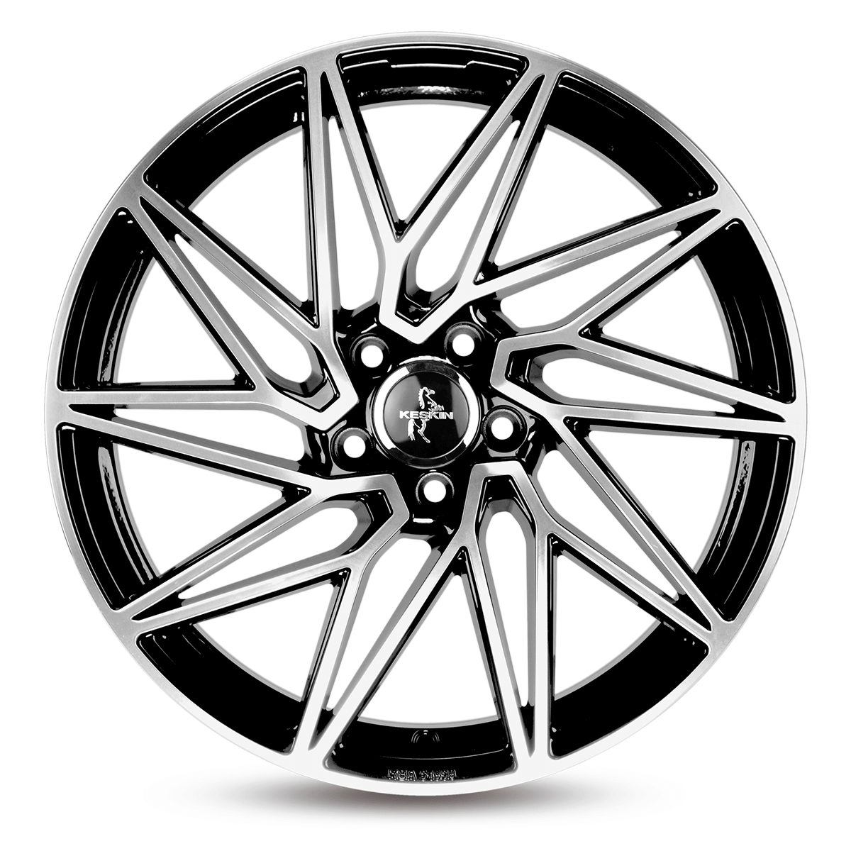 Keskin KT20 Black Front Polish - 19x8.5 | 5x112 | +45 | 72.6mm