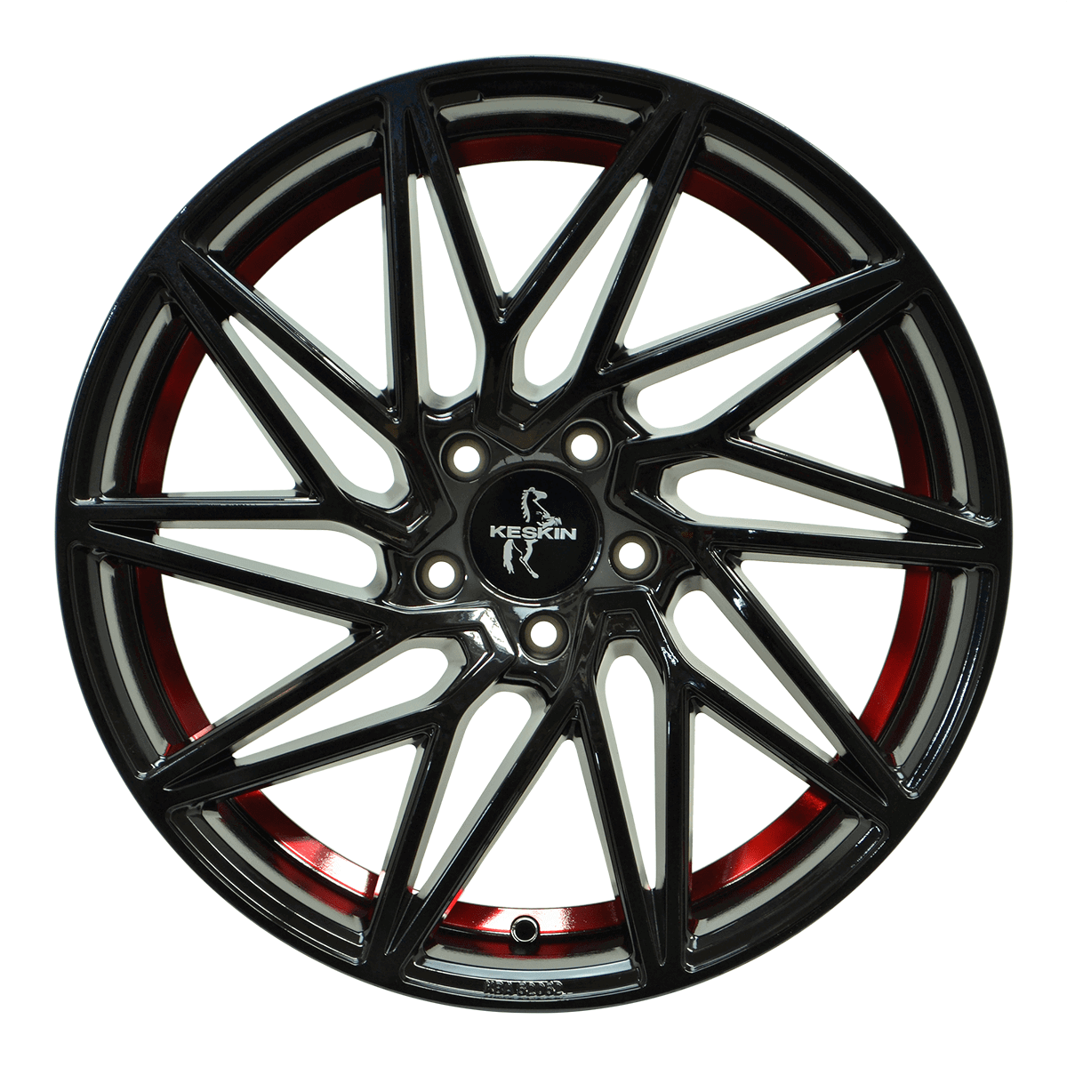 Keskin KT20 Black Painted Red Inside - 20x8.5 | 5x112 | +45 | 72.6mm