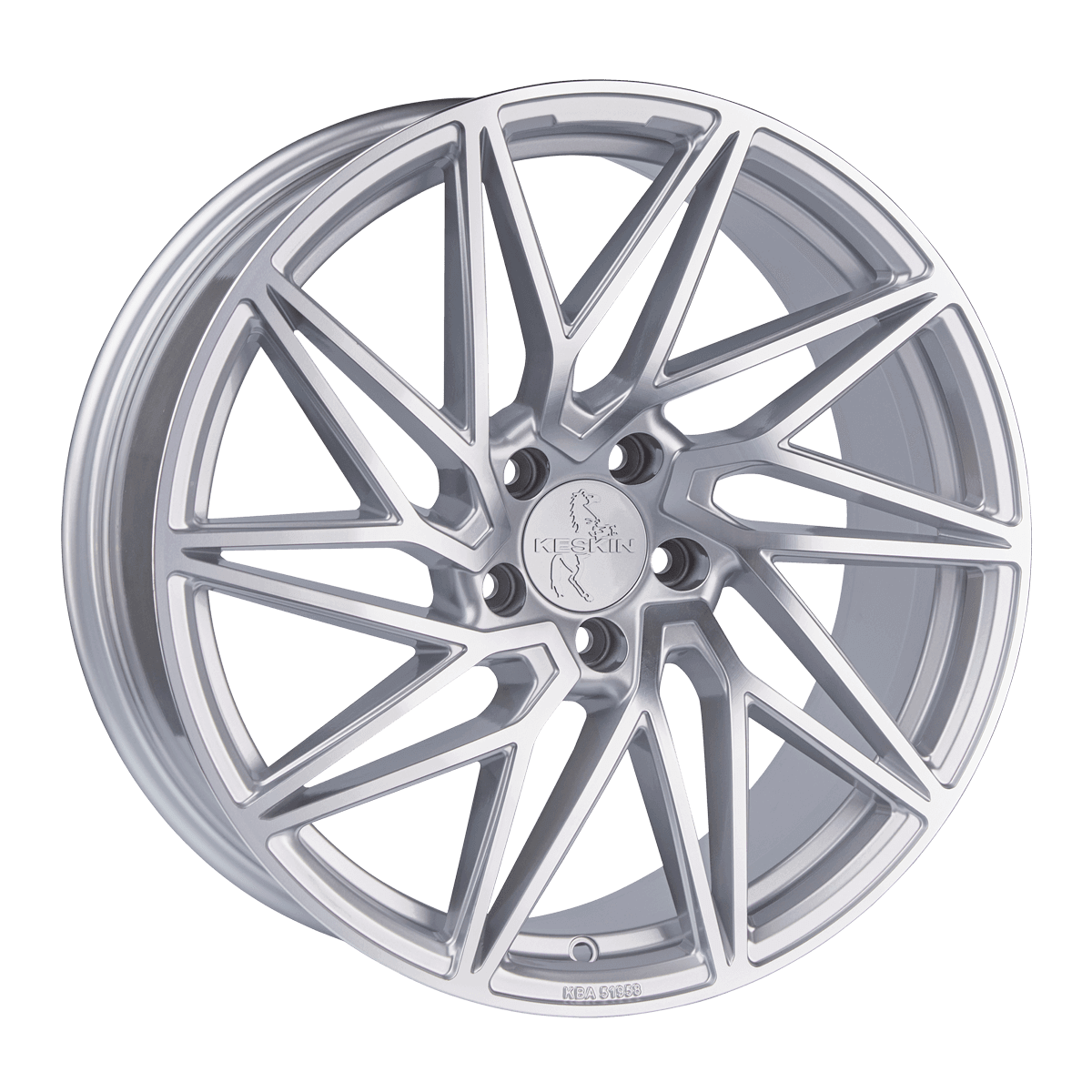 Keskin KT20 Silver Front Polish - 19x8.5 | 5x112 | +45 | 72.6mm