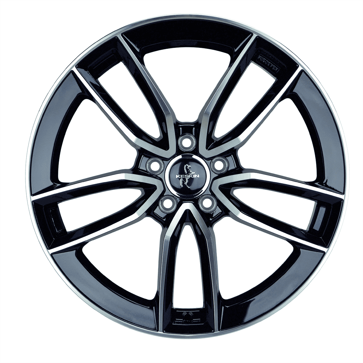 Keskin KT21 Black Front Polish - 18x8 | 5x112 | +45 | 66.6mm