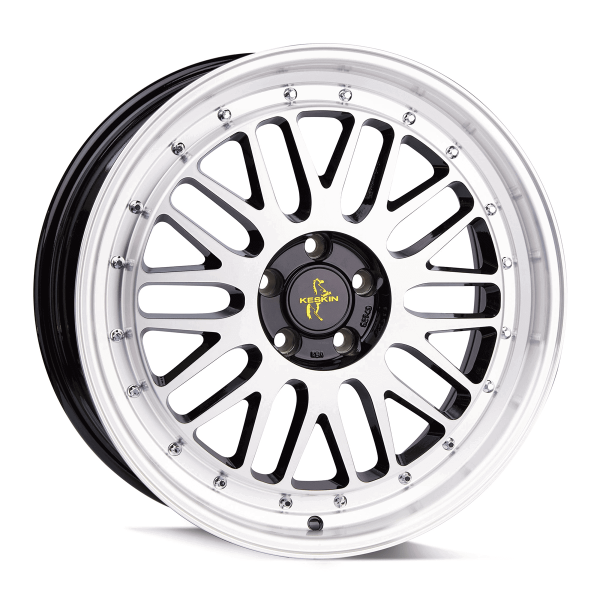 Keskin-KT22-Black-Front-Polish-Black-19x8.5-72.6-wheels-rims-felger-Felghuset
