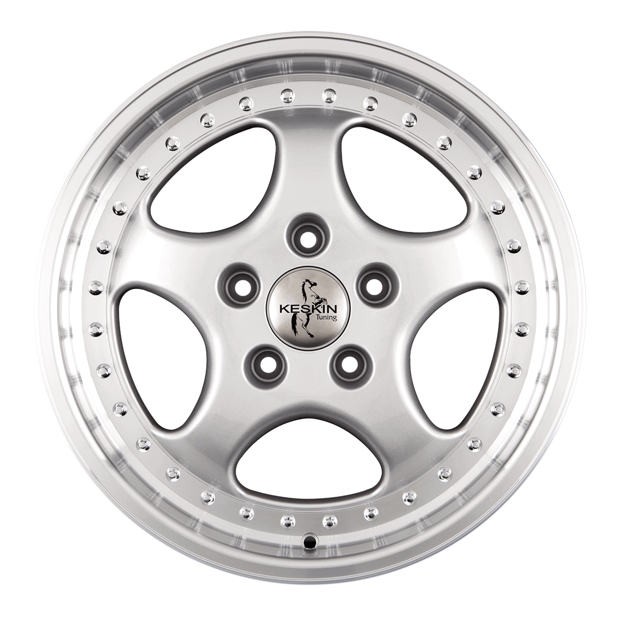 Keskin KT2 Silver Lip Polish - 18x8.5 | 5x130 | +52 | 71.6mm