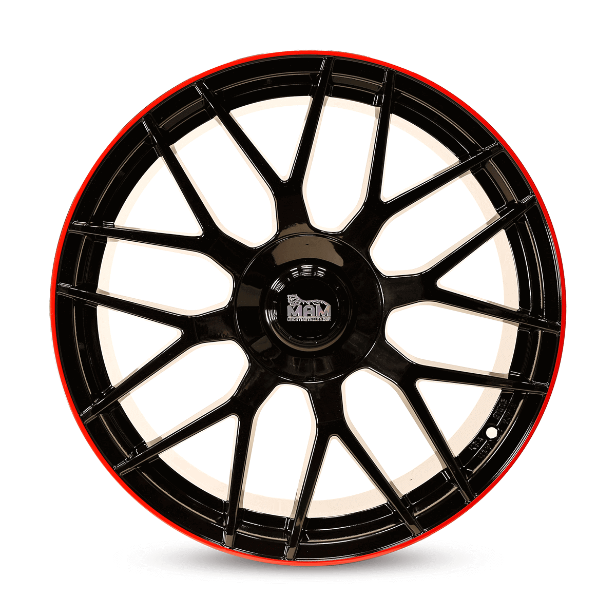 MAM GT1 Black Painted Lip Red - 19x8.5 | 5x112 | +45 | 66.6mm