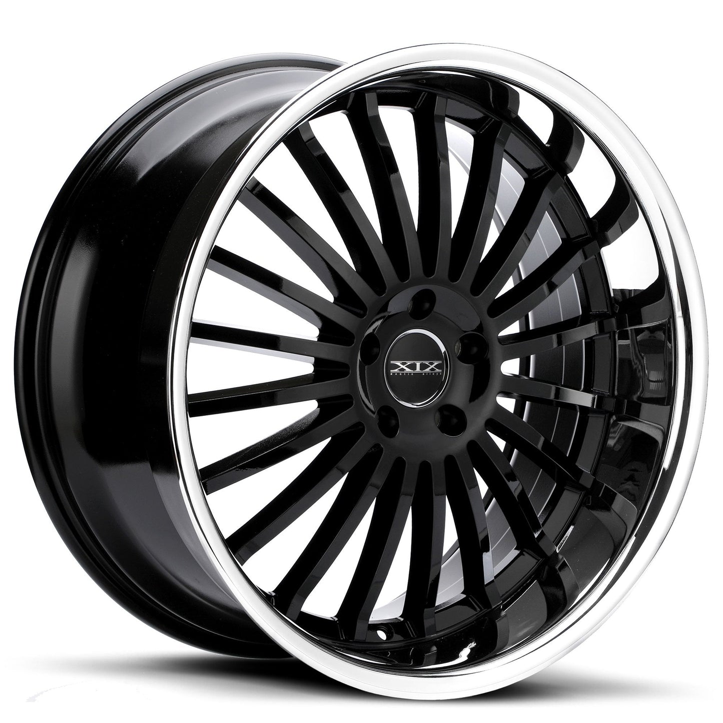 XIX-X59-Gloss-Black-with-Stainless-Steel-Lip-Black-22x10.5-71.5-wheels-rims-felger-Felgkongen