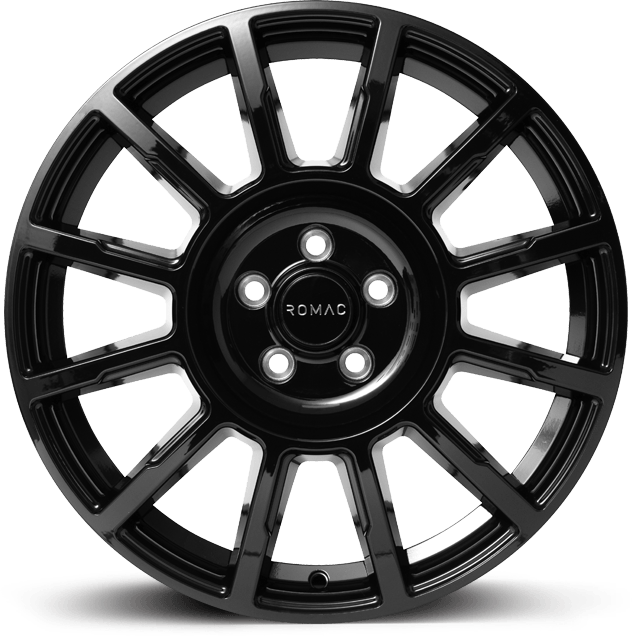 Romac Stealth Gloss Black - 16x6.5 | 5x108 | +40 | 65.1mm