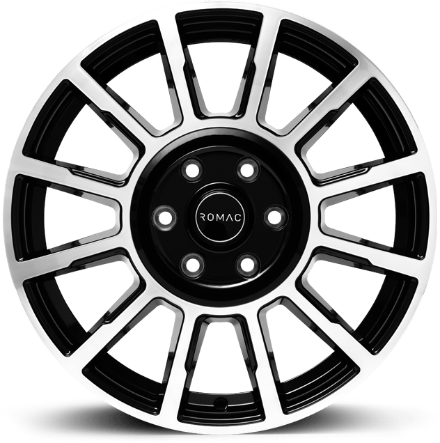 Romac Stealth Black/Polish - 16x6.5 | 5x112 | +50 | 66.6mm