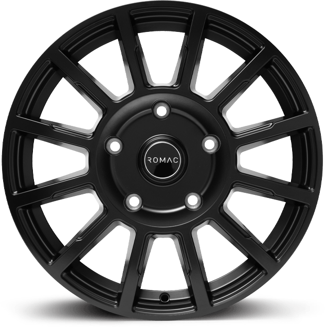 Romac Stealth Satin Black - 16x6.5 | 5x112 | +50 | 66.6mm