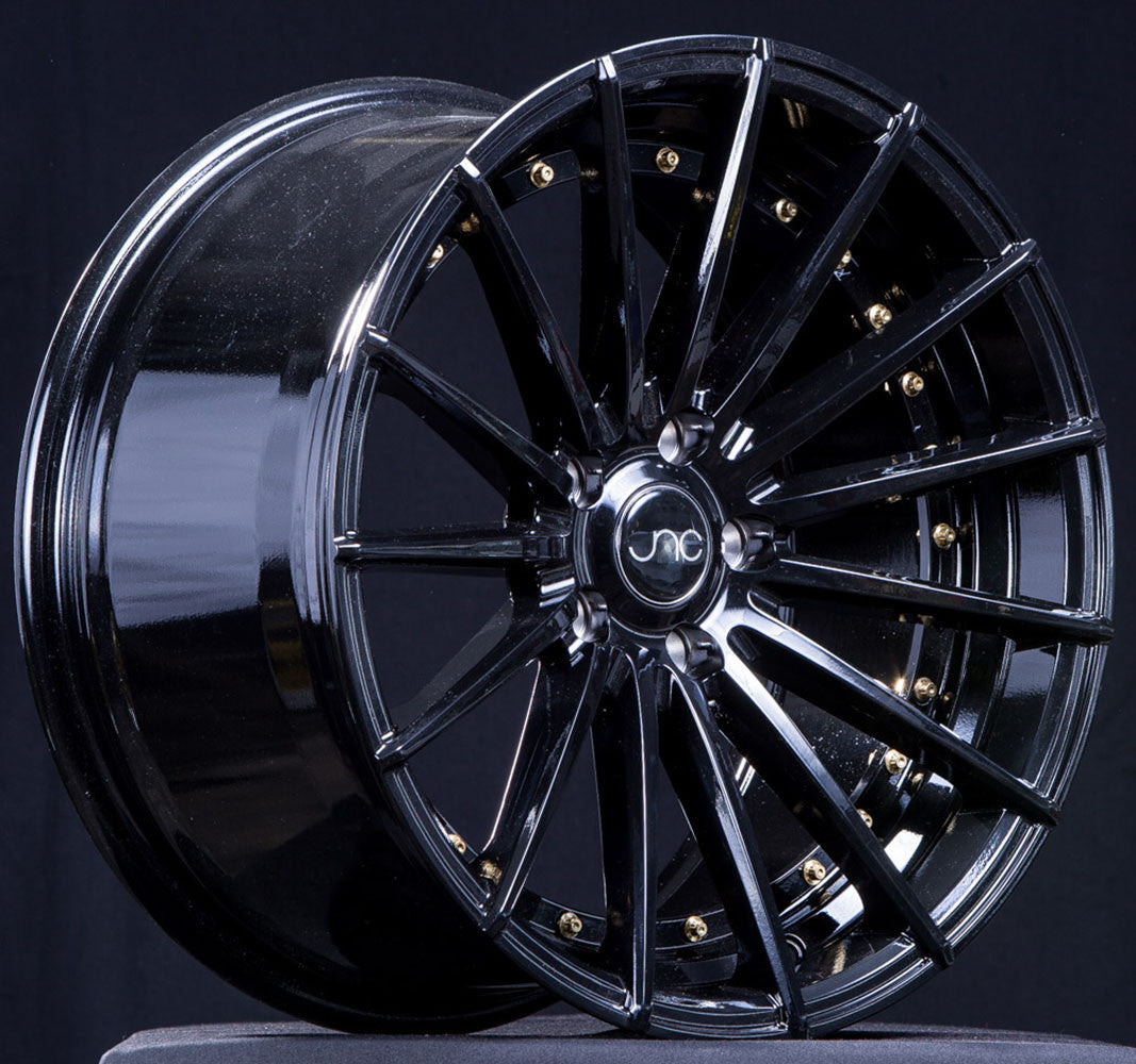 JNC-JNC042-Gloss-Black-Gold-Rivets-Black-18x9.5-66.6-wheels-rims-felger-Felghuset