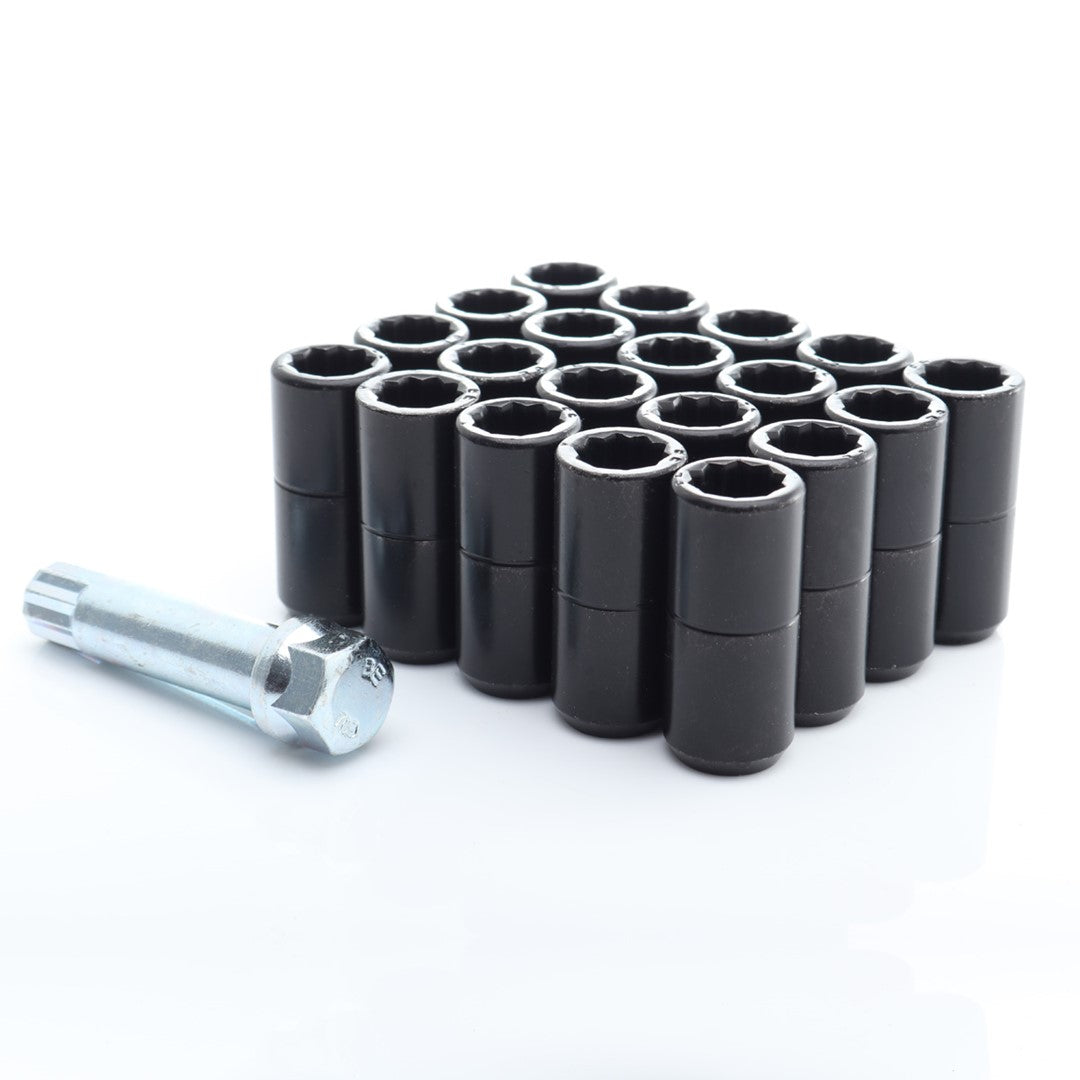 Hjulmuttere 14x1.5 Black | 45mm | 20 stk