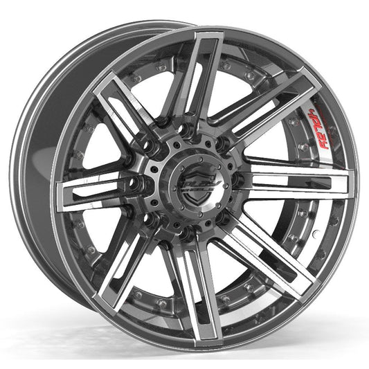 4PLAY-4P08-Brushed-Gunmetal-Gunmetal-22x12-124.9-wheels-rims-felger-Felgkongen