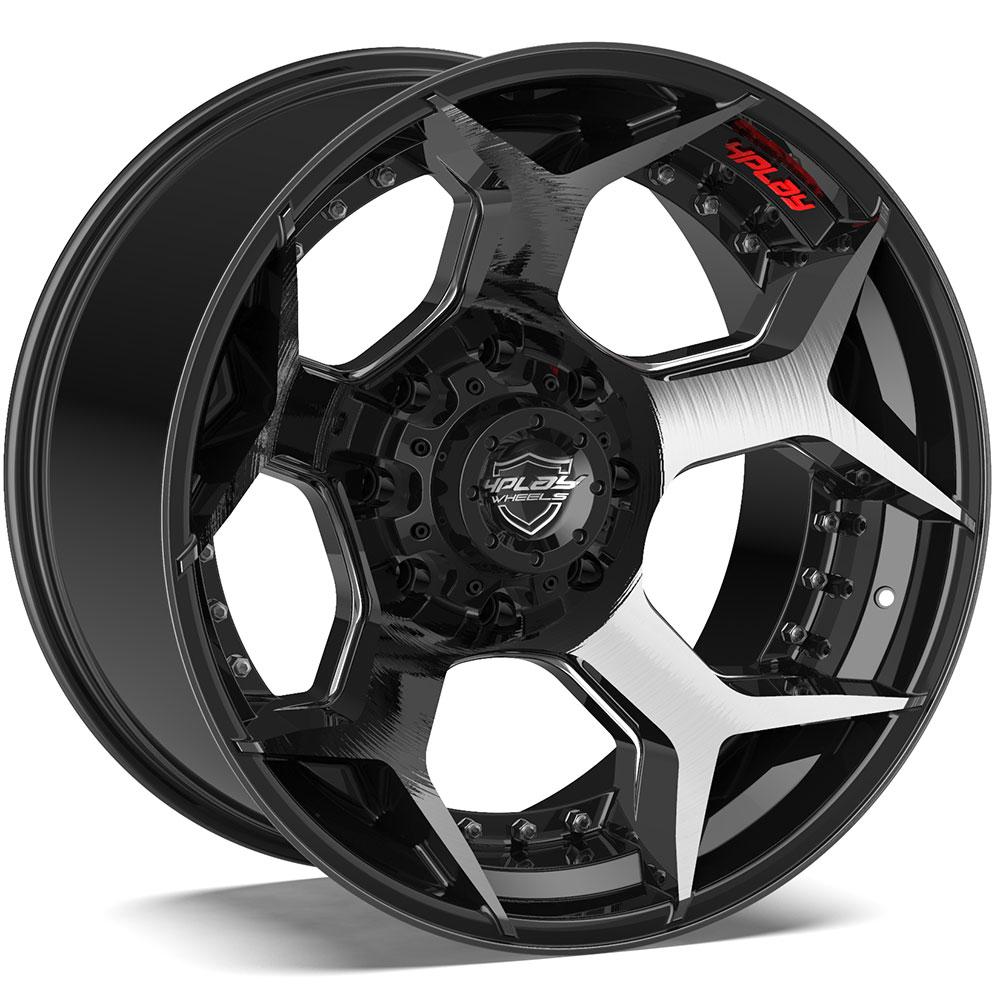 4PLAY-4P50-Brushed-Black-Black-22x10-124.1-wheels-rims-felger-Felgkongen