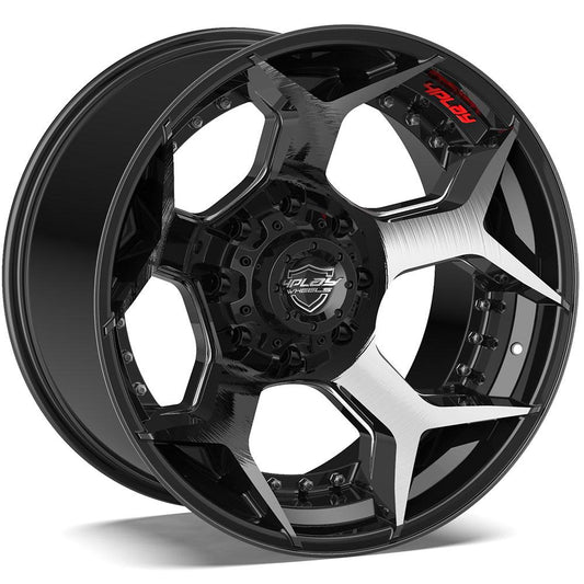 4PLAY-4P50-Brushed-Black-Black-22x10-124.1-wheels-rims-felger-Felgkongen
