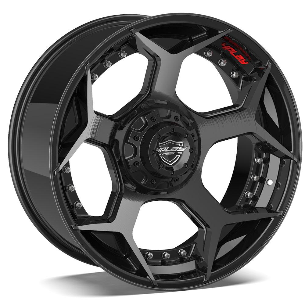 4PLAY-4P50-Brushed-Black-Black-22x12-87-wheels-rims-felger-Felgkongen