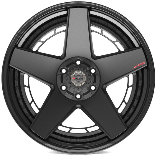4PLAY-4PF5-Matte-Black-Center-and-Gloss-Black-Barrel-Black-22x10-106-wheels-rims-felger-Felgkongen