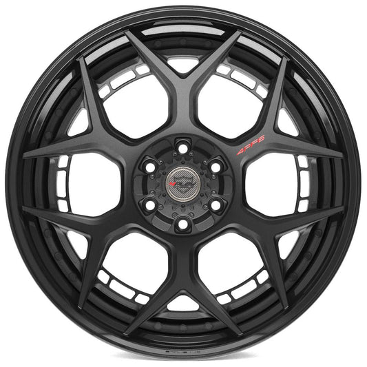 4PLAY-4PF6-Matte-Black-Center-and-Gloss-Black-Barrel-Black-22x10-106-wheels-rims-felger-Felgkongen