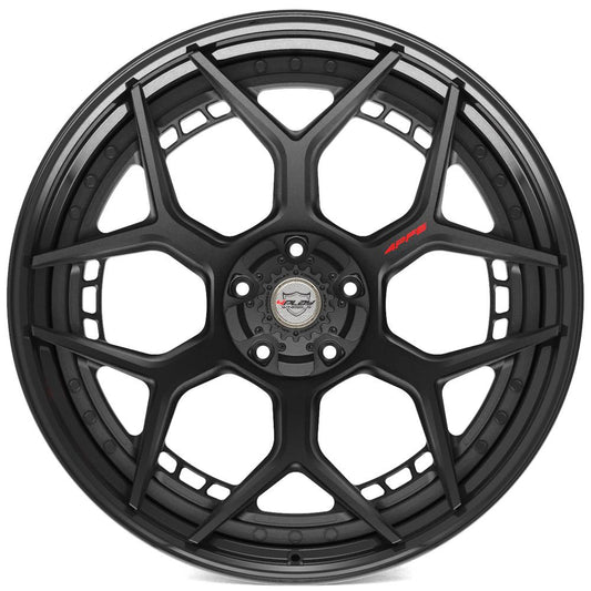 4PLAY-4PF6-Matte-Black-Center-and-Gloss-Black-Barrel-Black-24x14-87-wheels-rims-felger-Felgkongen
