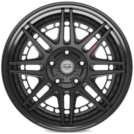 4PLAY-4PF8-Matte-Black-Center-and-Gloss-Black-Barrel-Black-20x9-87-wheels-rims-felger-Felgkongen