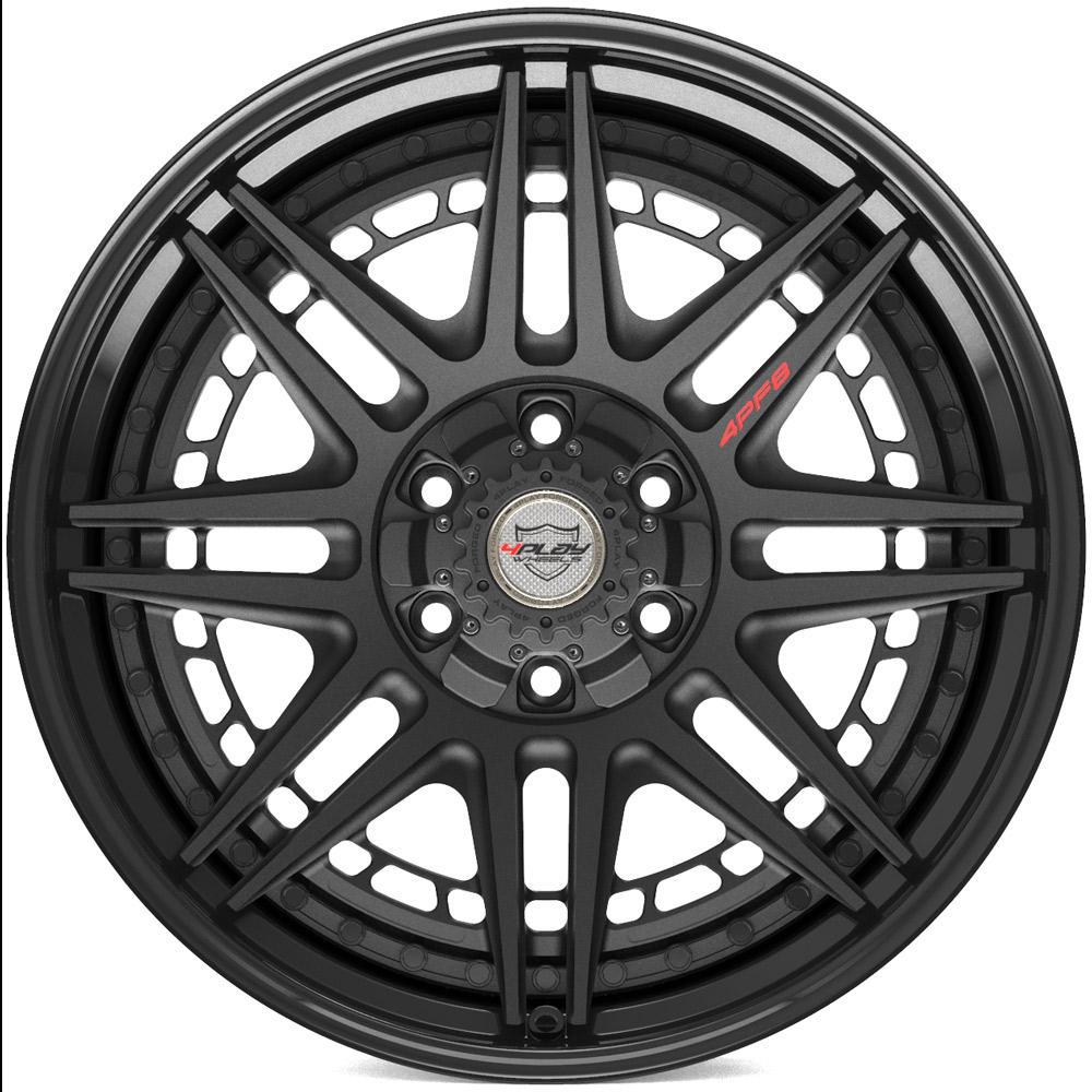 4PLAY-4PF8-Matte-Black-Center-and-Gloss-Black-Barrel-Black-20x9-106-wheels-rims-felger-Felgkongen
