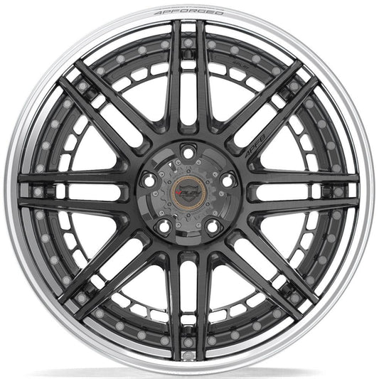 4PLAY-4PF8-Brushed-with-Tinted-Clear-Center-and-Polished-Barrel-Gunmetal-22x10-87-wheels-rims-felger-Felgkongen