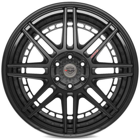 4PLAY-4PF8-Matte-Black-Center-and-Gloss-Black-Barrel-Black-22x10-106-wheels-rims-felger-Felgkongen