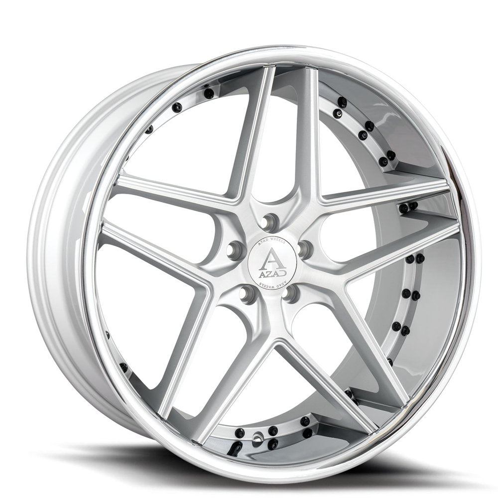 Azad-AZ1029-Silver-Brushed-w/Chrome-Lip-Silver-20x10.5-73.1-wheels-rims-felger-Felghuset