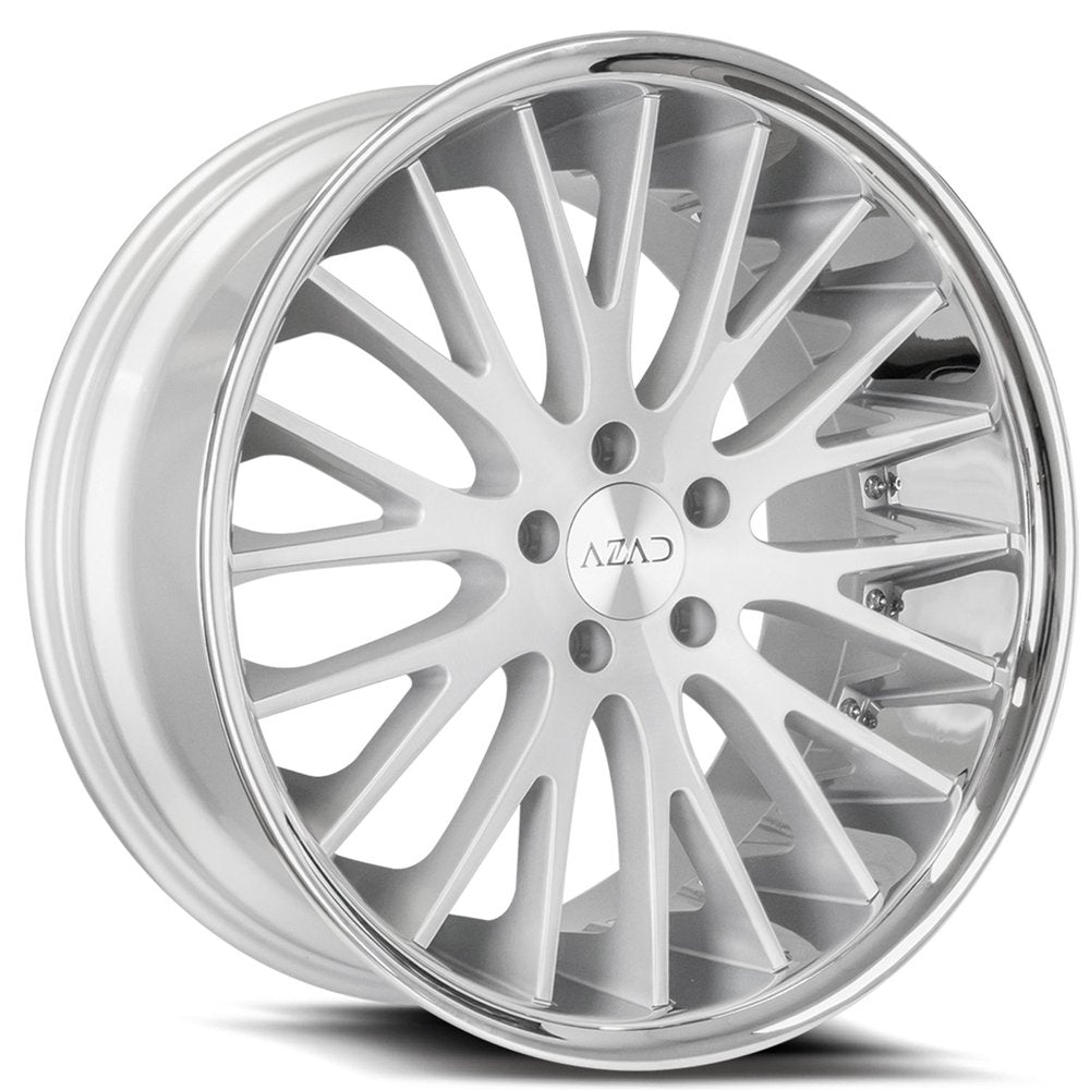 Azad-AZ33-Brushed-Silver-w/-Chrome-Lip-Silver-20x10.5-73.1-wheels-rims-felger-Felghuset