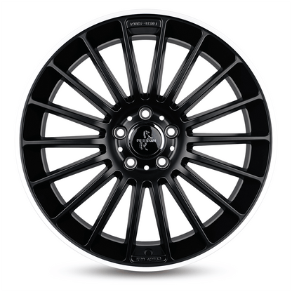 Keskin KT15 Matt Black Lip Polish - 18x8 | 5x112 | +30 | 66.6mm