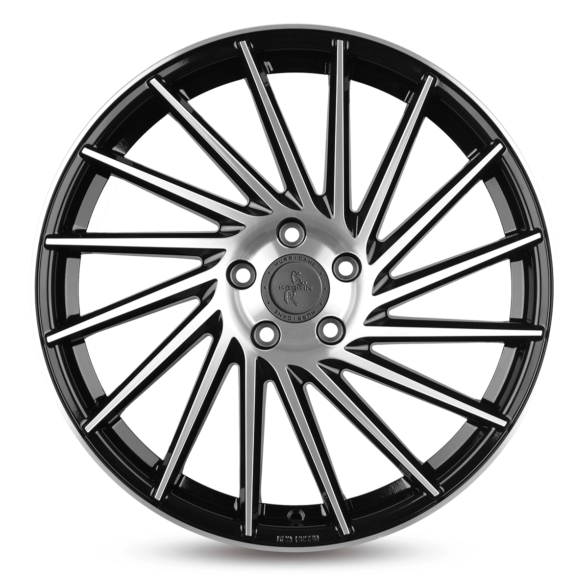 Keskin KT17 Black Front Polish - 18x8 | 5x114.3 | +40 | 72.6mm