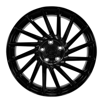 Keskin KT17 Black Lip Polish - 18x8 | 5x114.3 | +40 | 72.6mm