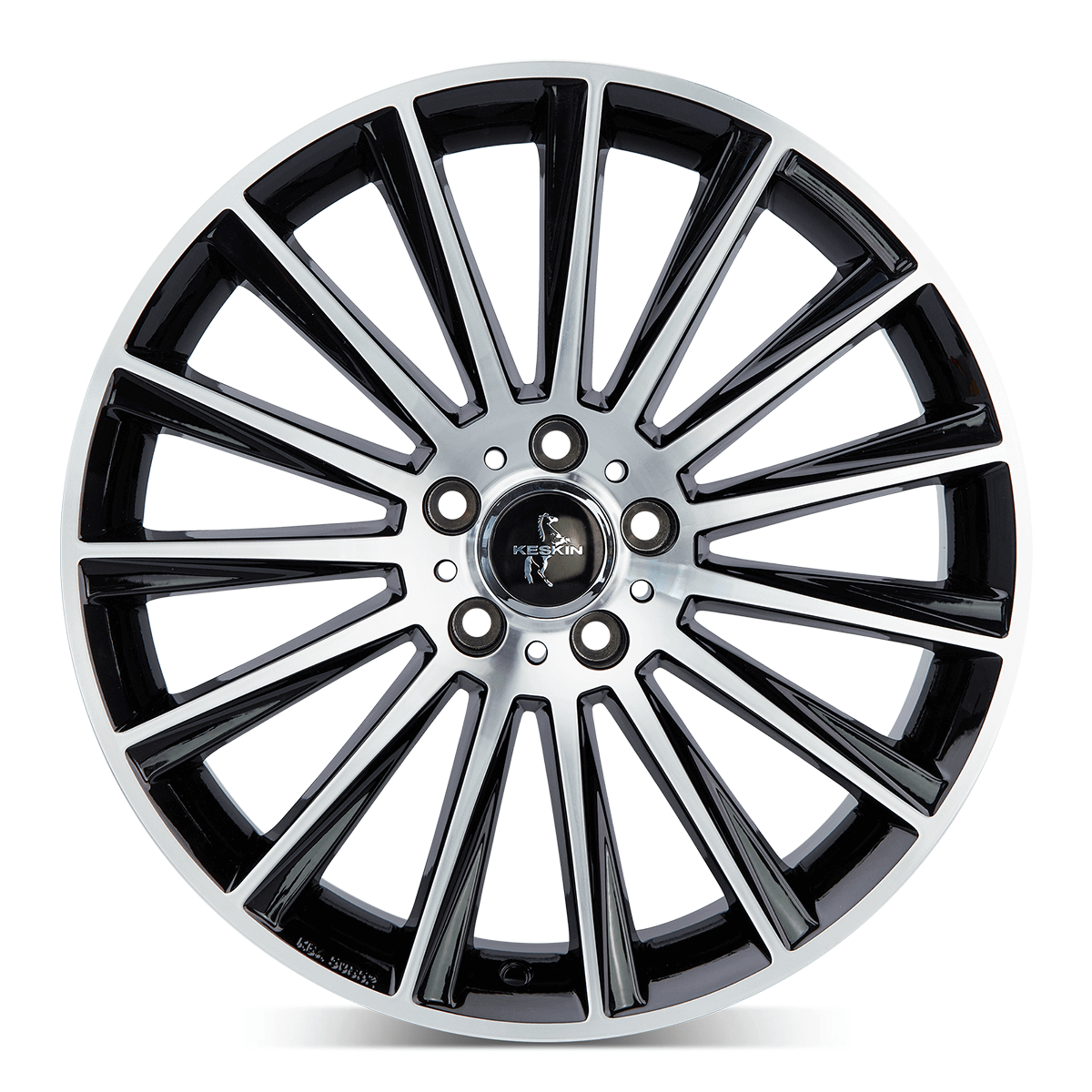 Keskin KT18 Black Front Polish - 17x7 | 5x108 | +48 | 72.6mm
