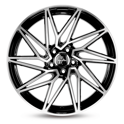Keskin KT20 Black Front Polish - 18x8 | 5x114.3 | +40 | 72.6mm