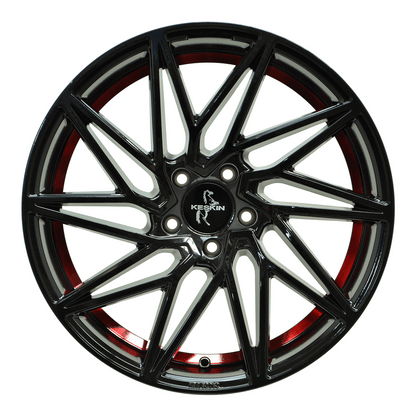 Keskin KT20  Black Painted Red Inside  - 20x8.5 | 5x112 | +45 | 72.6mm
