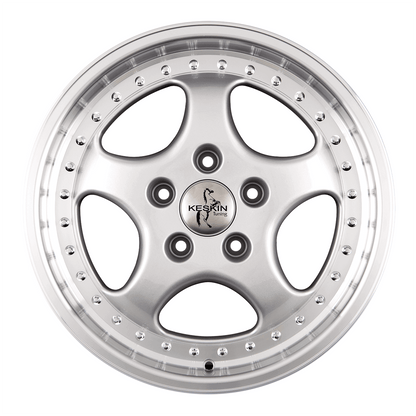 Keskin KT2 Silver Lip Polish - 18x8.5 | 5x130 | +52 | 71.6mm
