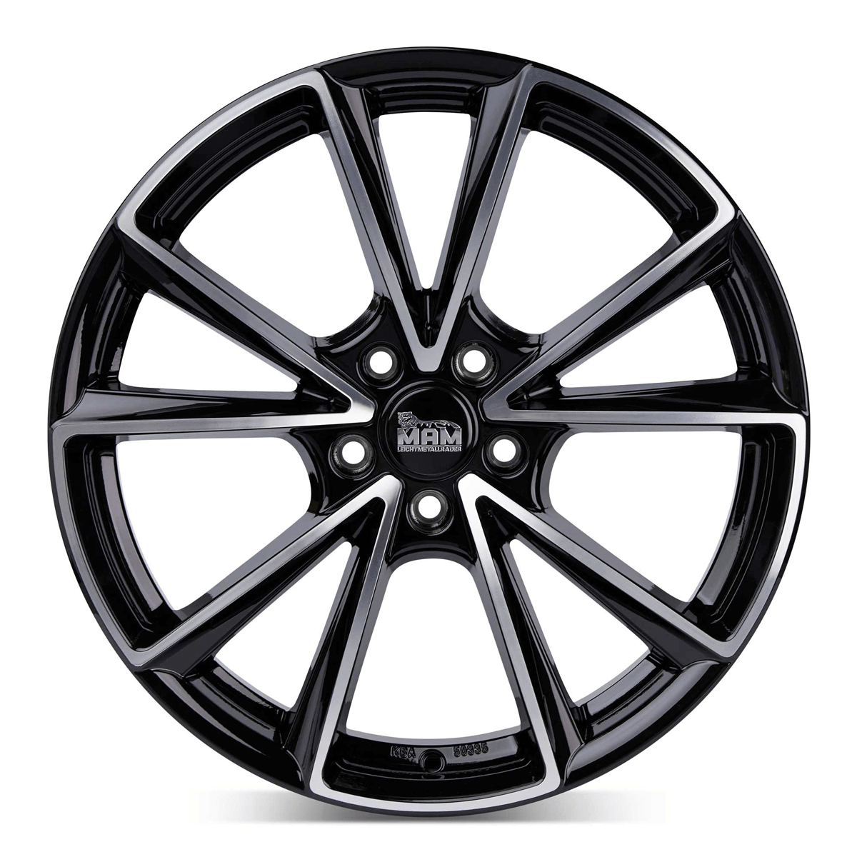 MAM A5 Black Front Polish - 19x8 | 5x112 | +45 | 66.6mm