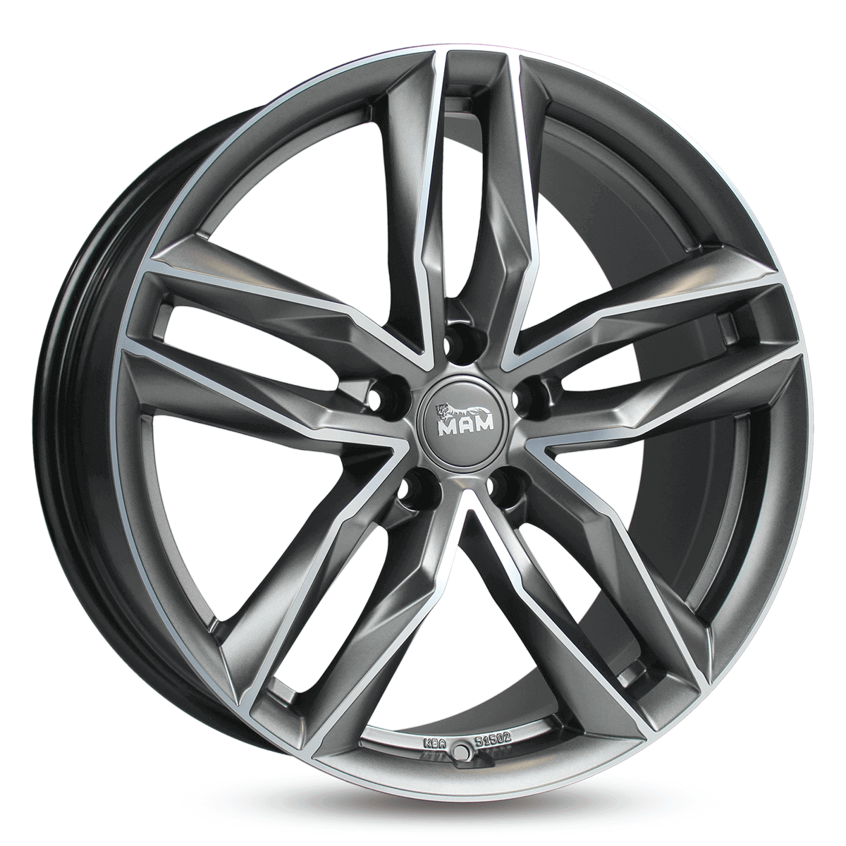 MAM RS3 Matt Palladium Front Polish - 18x8 | 5x114.3 | +45 | 72.6mm