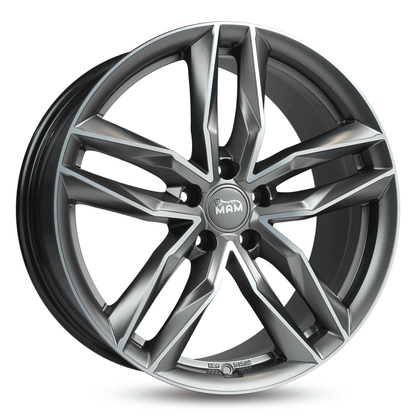 MAM RS3 Matt Palladium Front Polish - 18x8 | 5x114.3 | +45 | 72.6mm