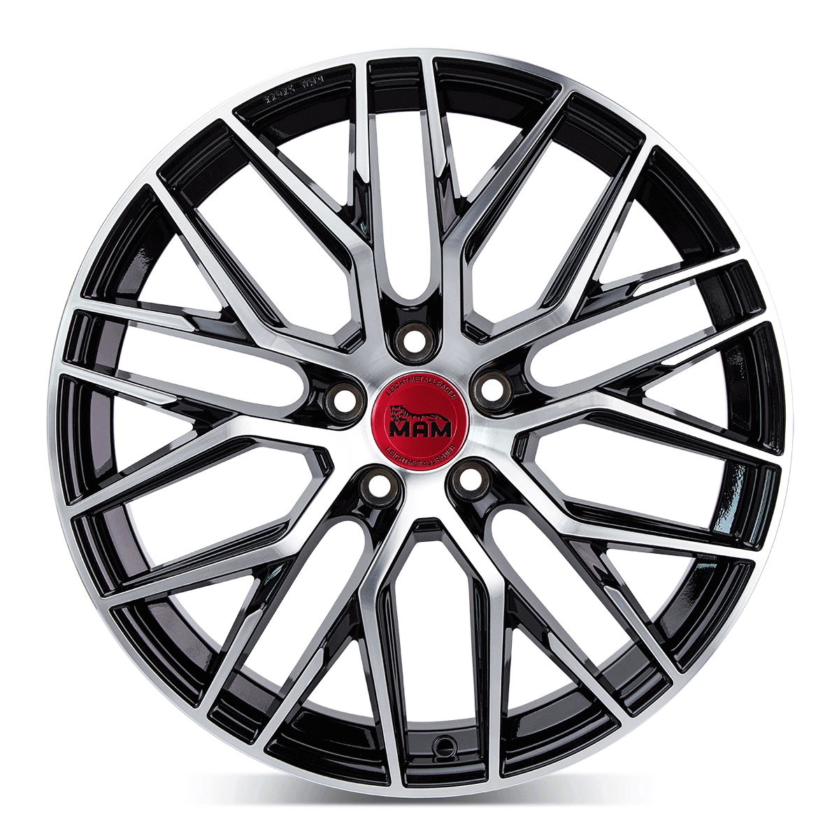 MAM RS4 Black Front Polish - 17x7.5 | 5x112 | +35 | 66.6mm