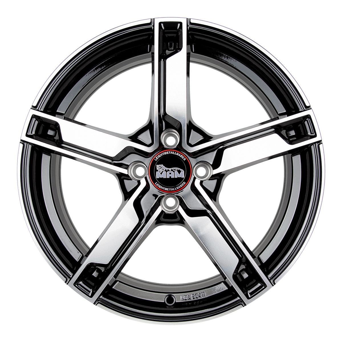 MAM W4 Black Front Polish - 18x7.5 | 5x108 | +45 | 72.6mm