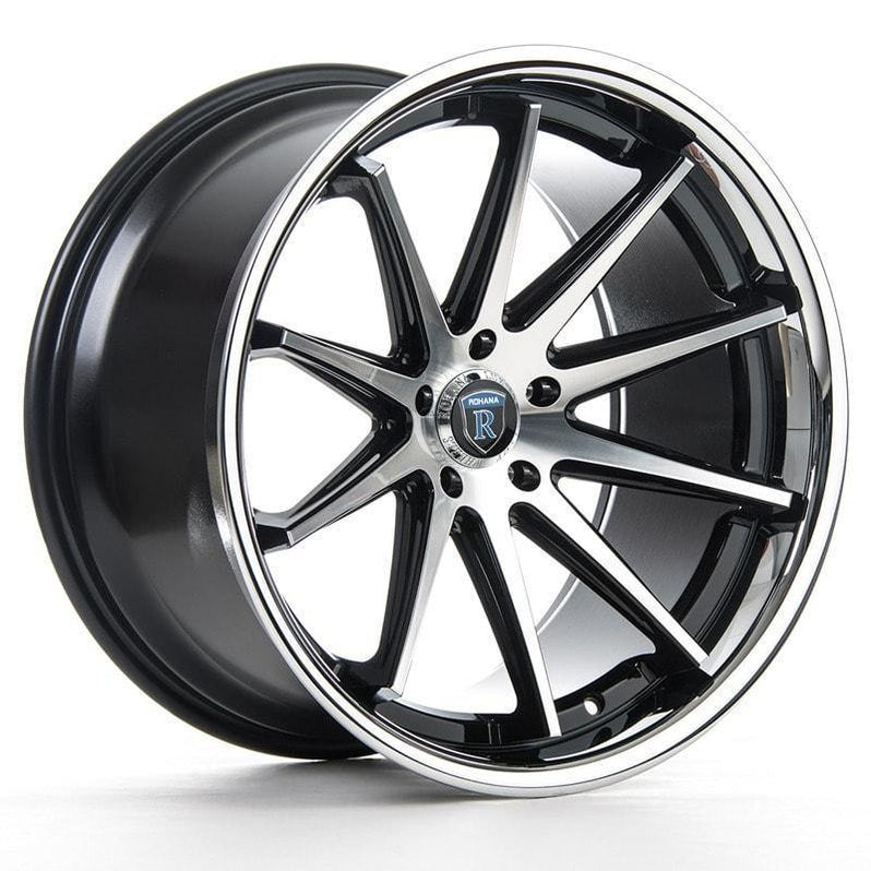 Rohana-RC10-Machine-Black/Chrome-Lip-Black-20x9-73.1-wheels-rims-felger-Felgkongen