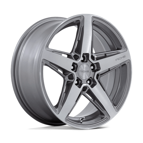 Felger-Niche-1PC-270-Anthracite-Brushed-Face-Tint-Clear-18x8-5x112-30-66.56mm