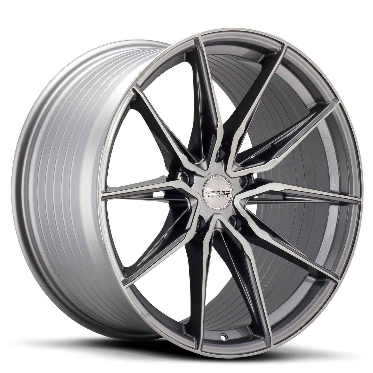 Varro-VD36X-Gloss-Titanium-Brushed-Face-Grey-20x10.5-66.5-wheels-rims-felger-Felghuset