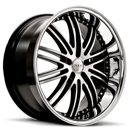XIX-X23-Gloss-Black-Machined-with-Stainless-Steel-Lip-Black-20x8.5-73.1-wheels-rims-felger-Felgkongen