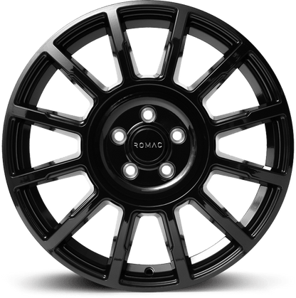 Romac Stealth Gloss Black - 16x6.5 | 5x108 | +40 | 65.1mm